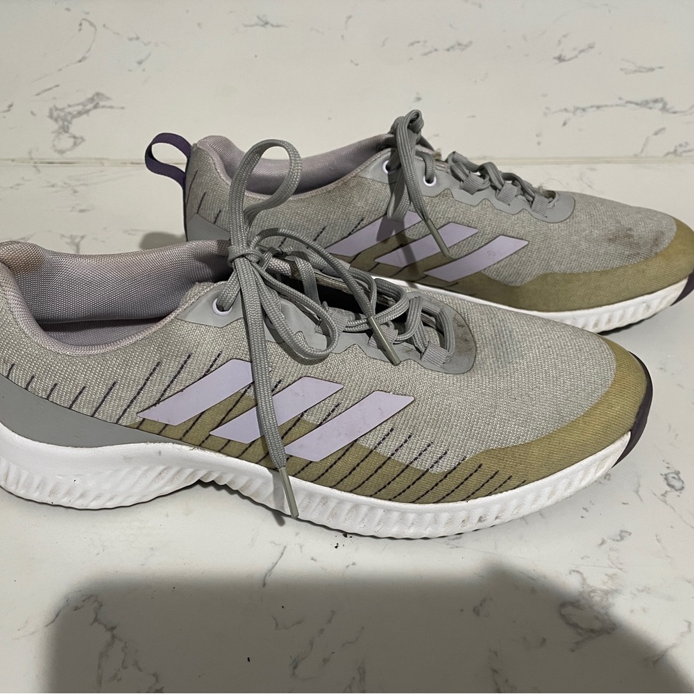 Adidas Women's Gray and Purple Golf Shoes